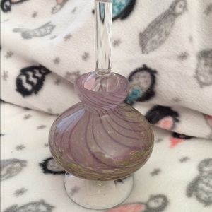 Lenox lavender swirl handmade perfume bottle